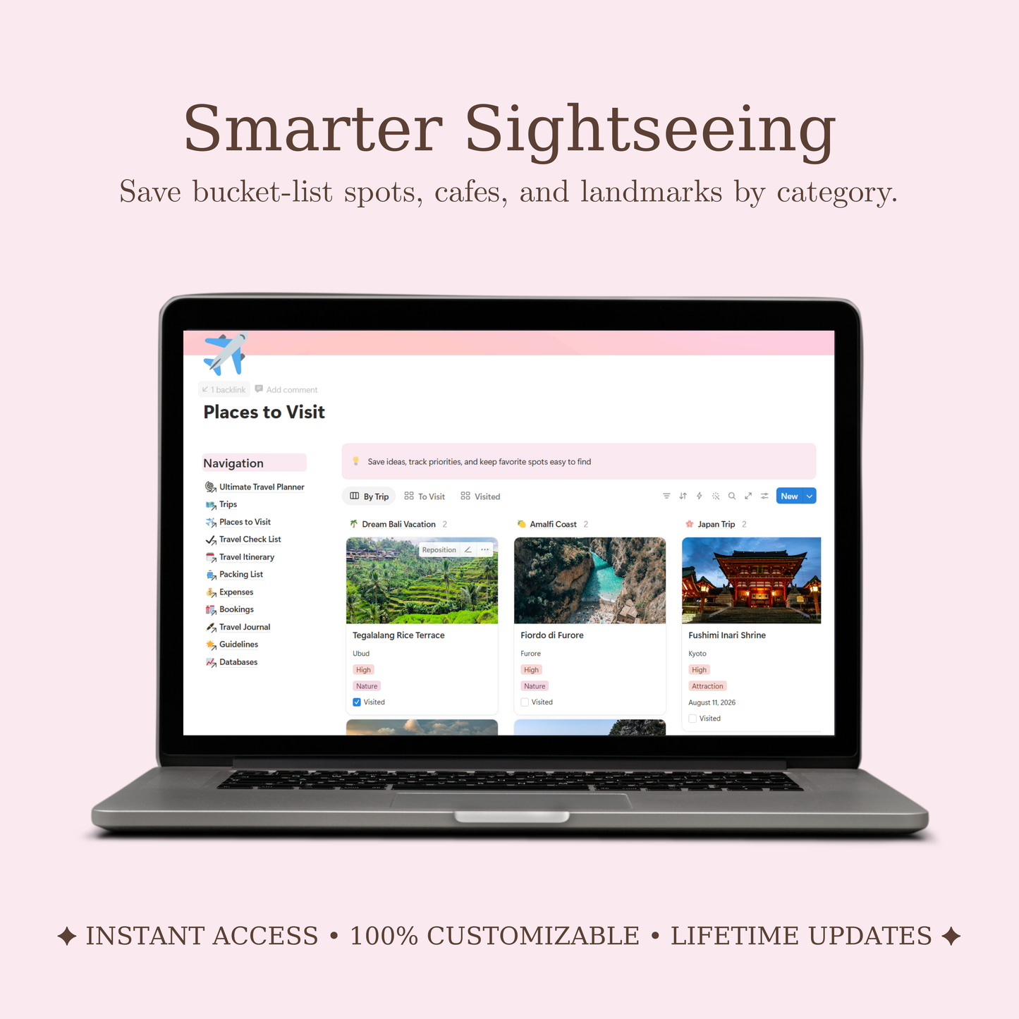 Notion Travel Planner: From Dreaming to Departure