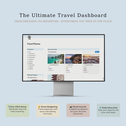 Notion Travel Planner: From Dreaming to Departure
